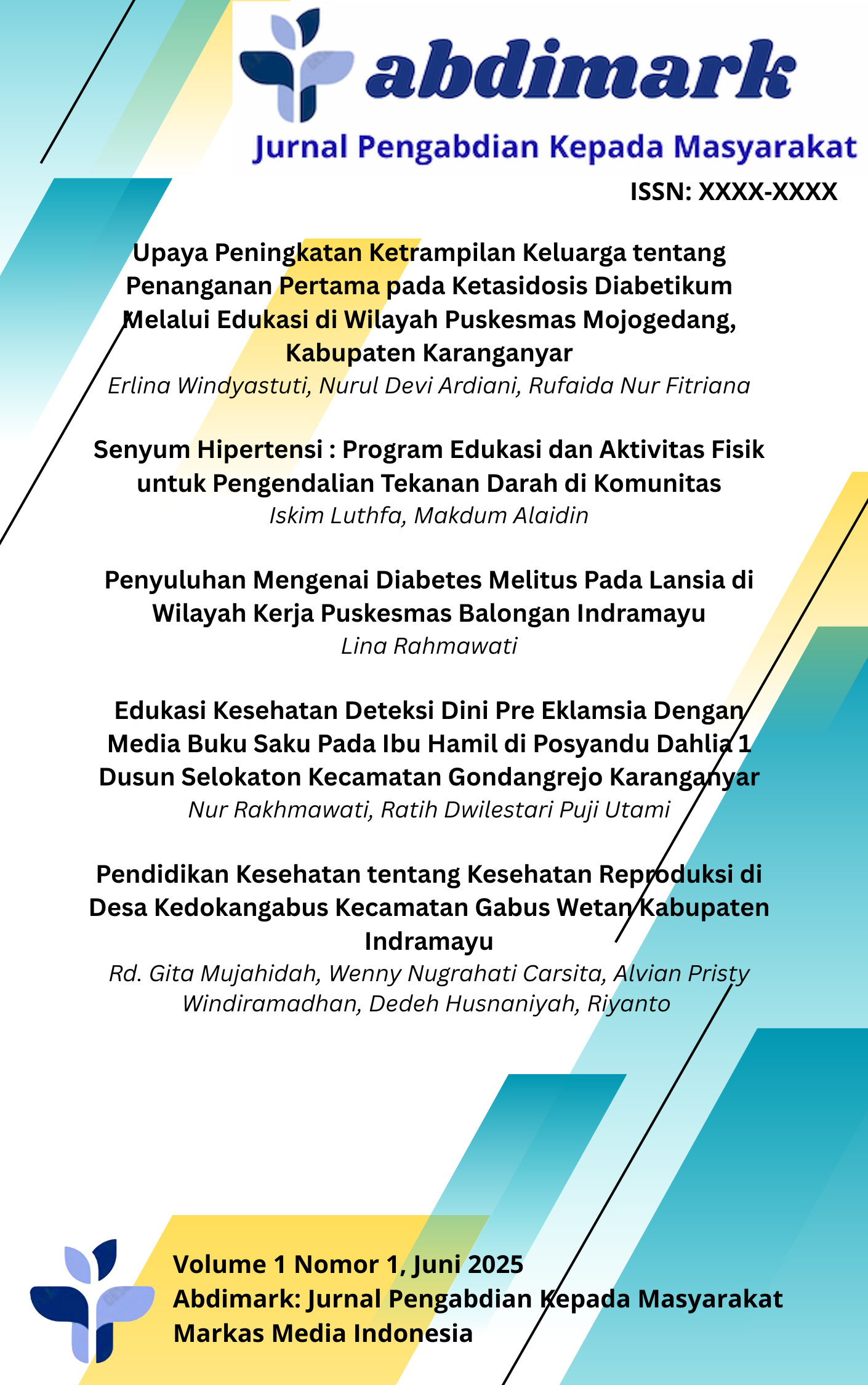 					View Vol. 1 No. 1 (2025): Abdimark: Jurnal Pengabdian Kepada Masyarakat
				